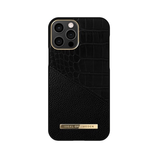 Apple iPhone 12 Pro Max iDeal Nightfall croco prémium hátlap tok, nightfall croco
