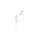 Samsung MicroUSB + USB-C 2in1 adatkábel 1.5 m (Fehér)