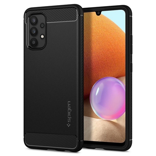 Samsung Galaxy A52 / A52 5G / A52s 5G Spigen Rugged armor ütésálló tok (Fekete)