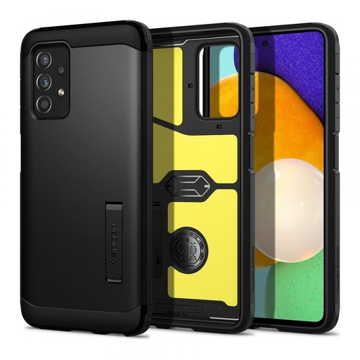 Samsung Galaxy A52 / A52 5G / A52s 5G Spigen tough armor ütésálló hátlap tok, fekete