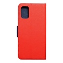 Samsung Galaxy A02s Fancy book notesz tok, (piros - kék)