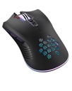 XO M3 vezetékes egér (Fekete) – USB csatlakozó, RGB világítás, „Wolf” dizájn