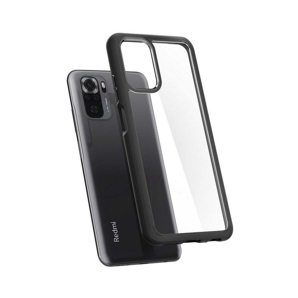 Xiaomi Redmi Note 10/Redmi Note 10S Spigen ultra hybrid prémium hátlap tok, (Fekete)