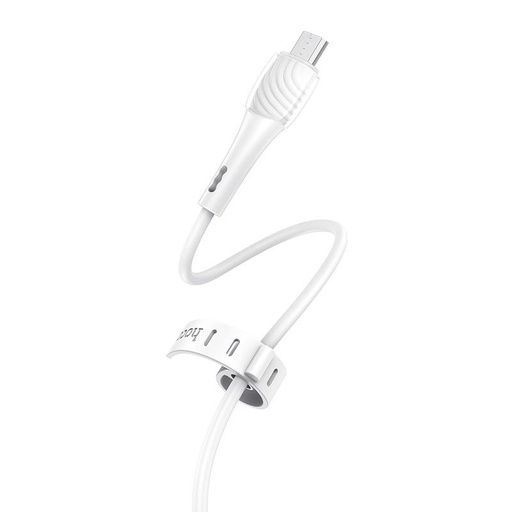 Hoco X49 microUSB kábel, 2.4A, 1M, fehér