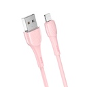 Hoco X49 lightning kábel, 2.4A, 1M, pink