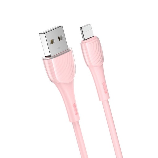 Hoco X49 lightning kábel, 2.4A, 1M, pink