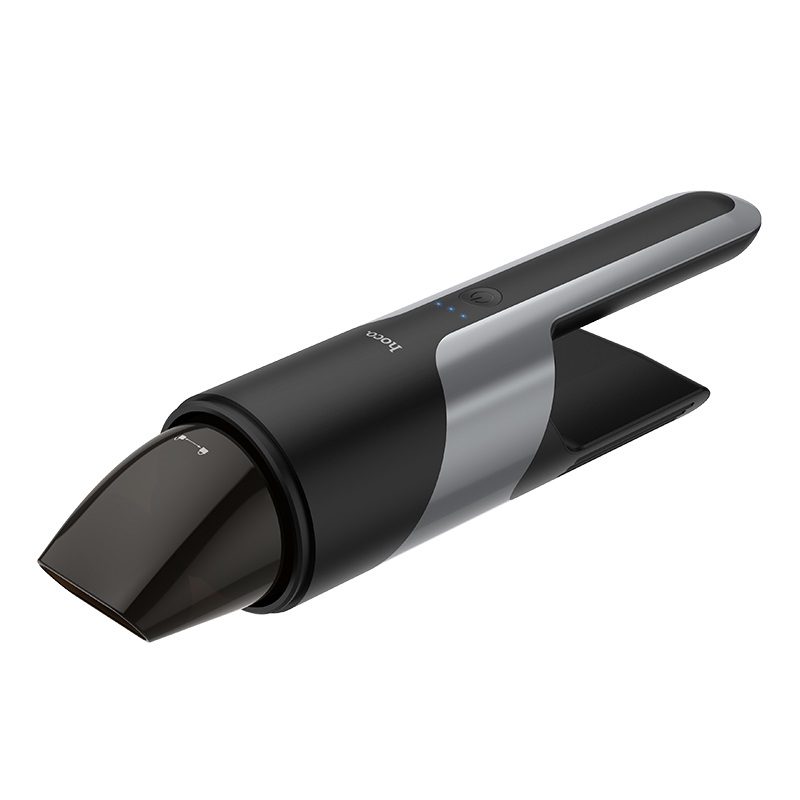 Hoco PH16 hordozható vezeték nélküli porszívó, 80W, 2000mAh, fekete - ezüst