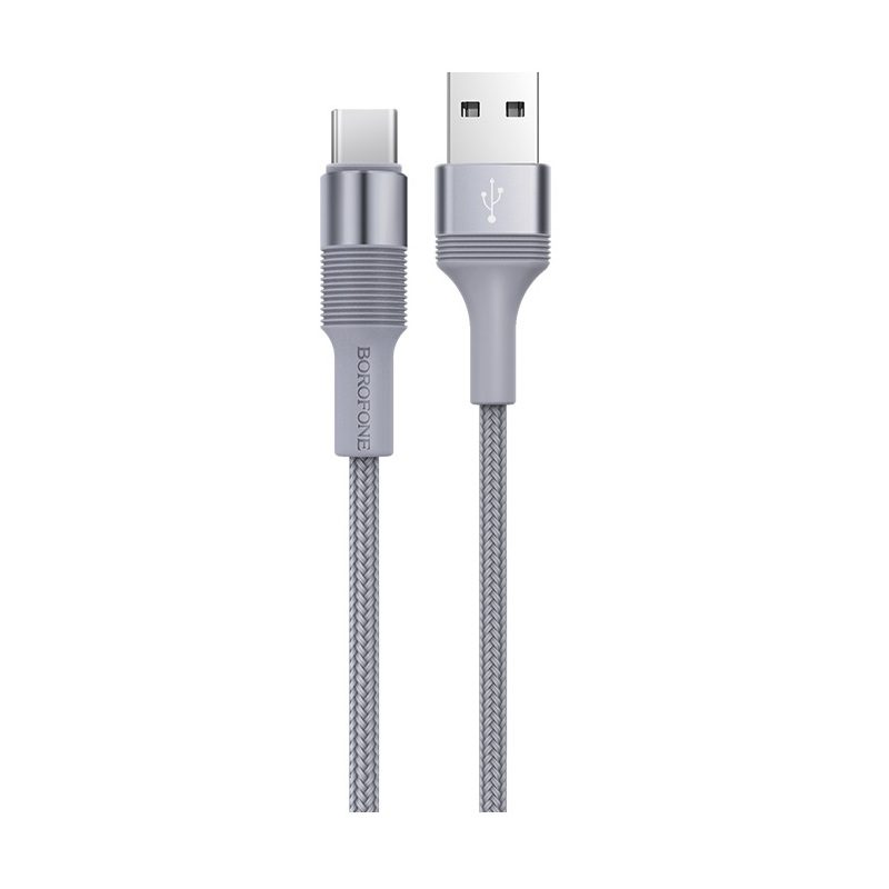 Borofone BX21 type-C kábel, 2.4A 1M, szürke
