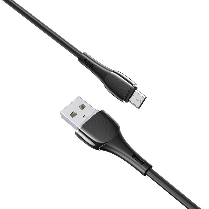 Hoco X49 microUSB kábel, 2.4A, 1M, fekete