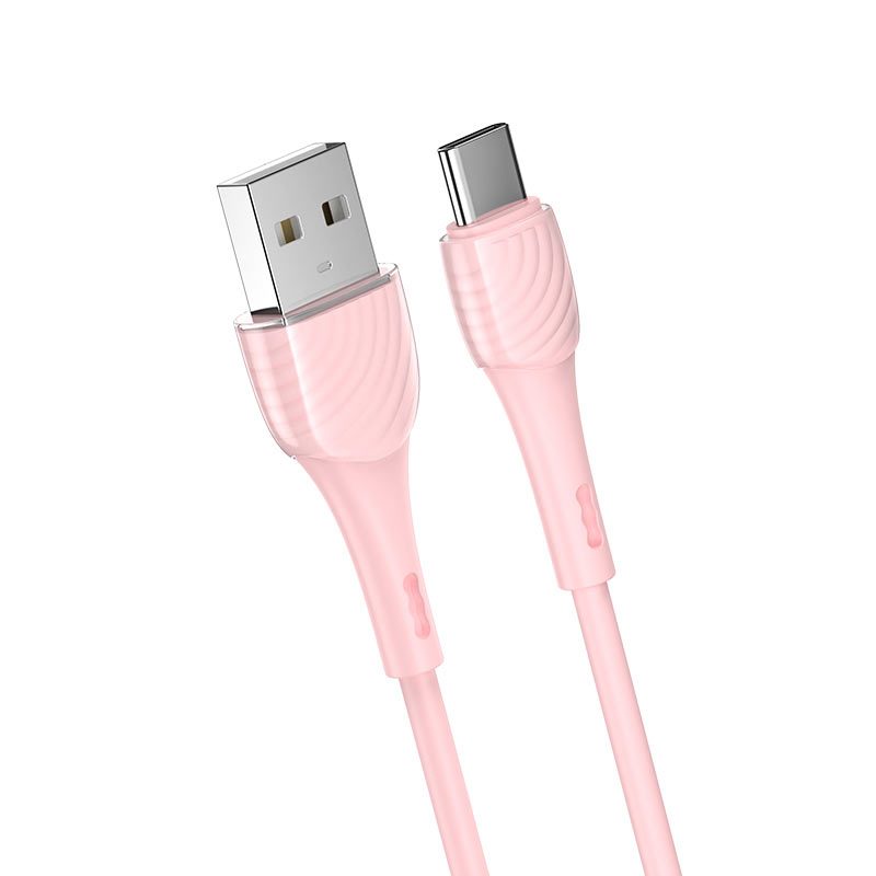Hoco X49 type-C kábel, 2.4A, 1M, pink