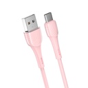 Hoco X49 type-C kábel, 2.4A, 1M, pink