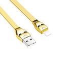 Hoco U14 lightning kábel, 2.4A, LED állapotjelző, 1.2M, arany