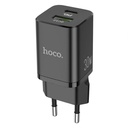 Hoco N13 hálózati gyorstötlő (QC, PD), PD 30W + QC 3.0, fekete