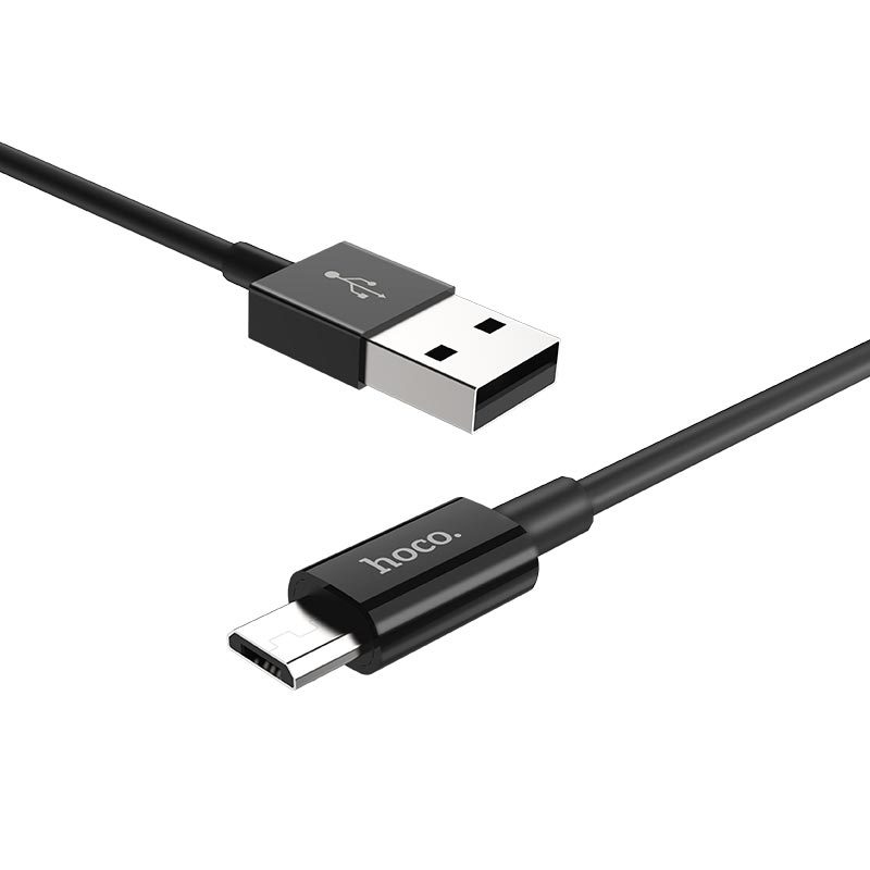 Hoco X23 microUSB kábel, 1M, fekete