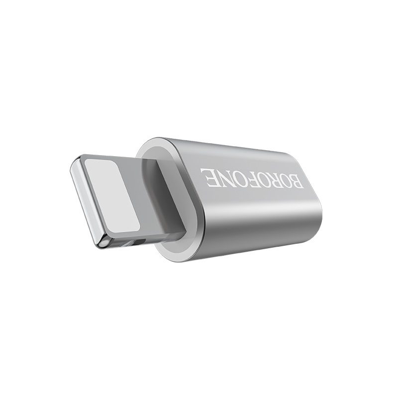 Borofone BV5 átalakító (microUSB, lightning), ezüst