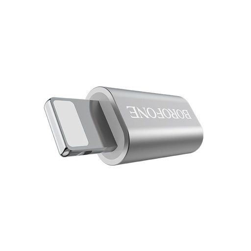 Borofone BV5 átalakító (microUSB, lightning), ezüst