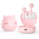 Picun HI CAT vezeték nélküli headset, BT 5.0, pink