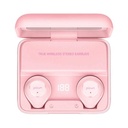 Picun W13 vezeték nélküli headset, BT 5.0, LED állapotjelző, pink