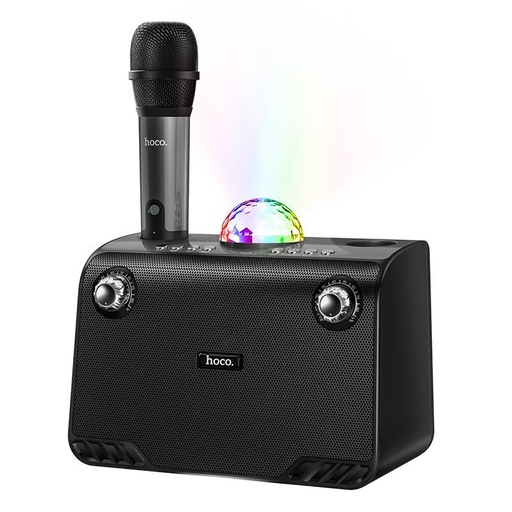 Hoco BS41 vezeték nélküli hangszóró, BT V5.0, 2400mAh, TF, USB, AUX playback, mikrofon bemenet, vezeték nélküli mikrofonnal, feh