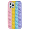Samsung Galaxy A32 5G push bubble hátlap tok, (pink-sárga-kék-lila)