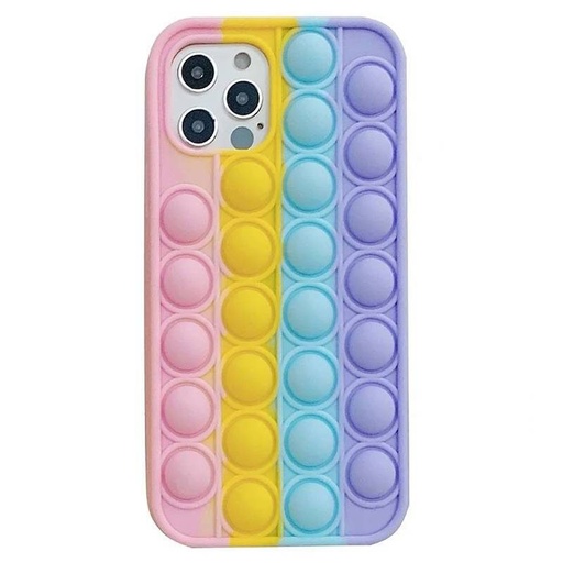 Samsung Galaxy A32 5G push bubble hátlap tok, (pink-sárga-kék-lila)