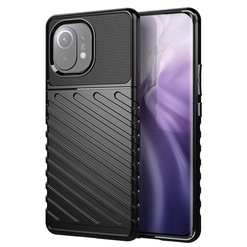 Xiaomi Mi 11 5G thunder hátlap tok, (Fekete)