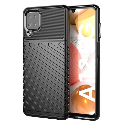 Samsung Galaxy A22 4G thunder hátlap tok, (Fekete)