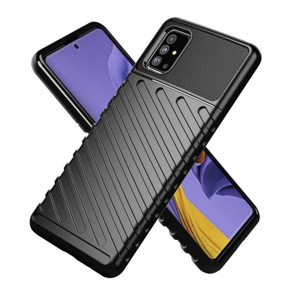Samsung Galaxy A51 thunder hátlap tok, (Fekete )
