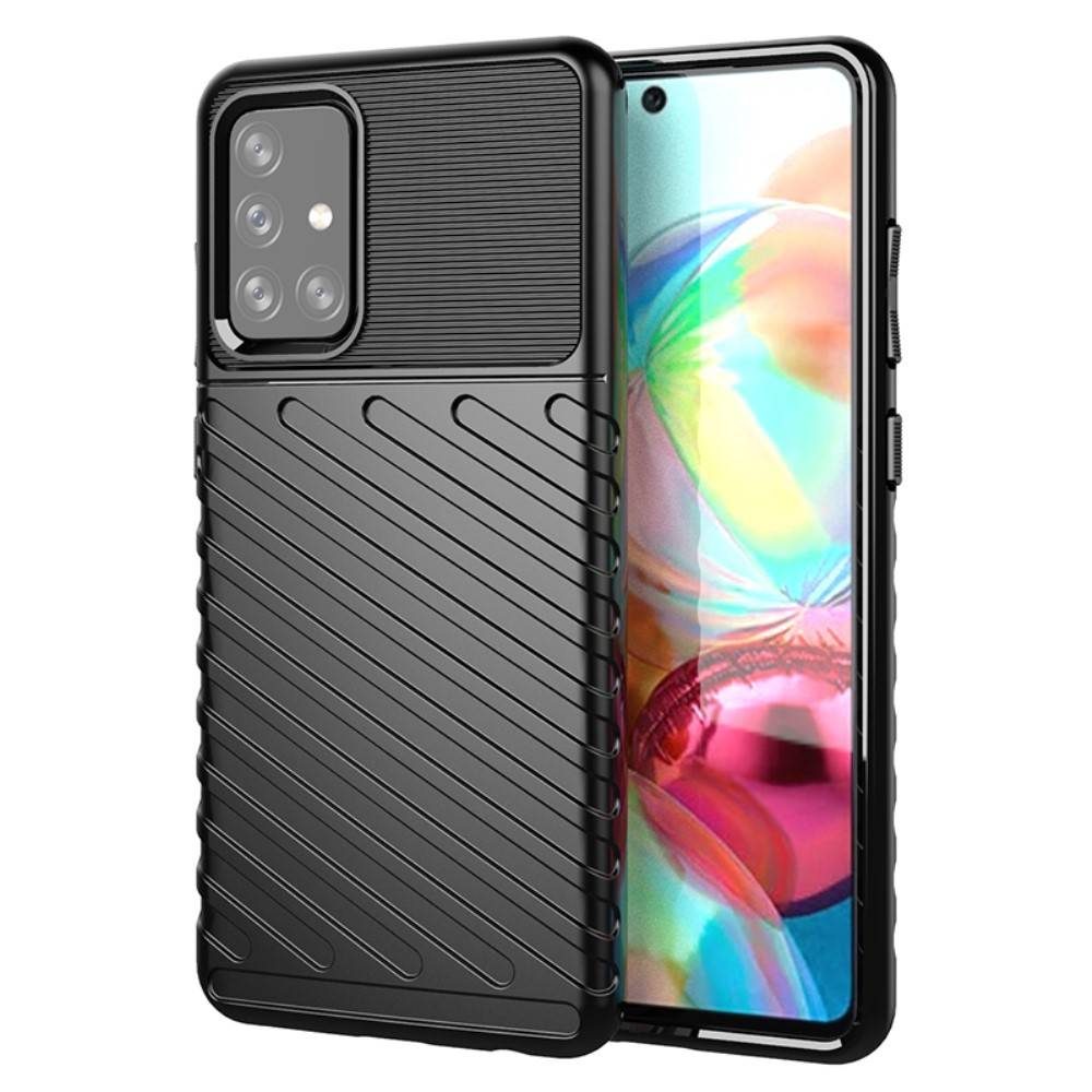 Samsung Galaxy A72 4G/A72 5G thunder hátlap tok, (Fekete)