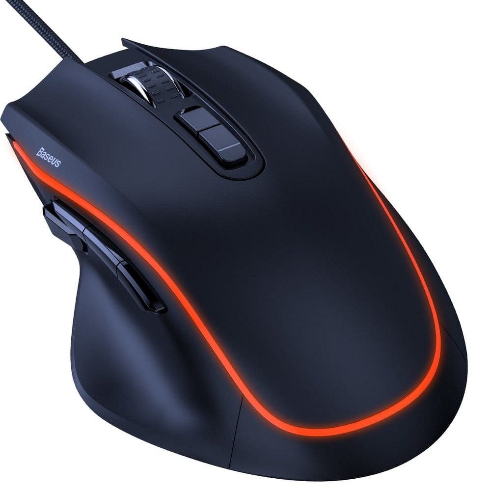 Baseus GAMO GMGM01 gaming egér, optikai, 6400 dpi, 9db programozható gomb