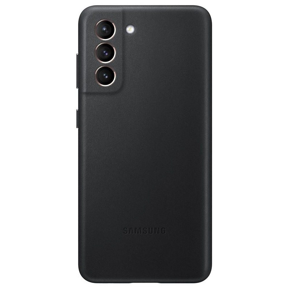 Samsung Galaxy S21+ Leather tok (Fekete)