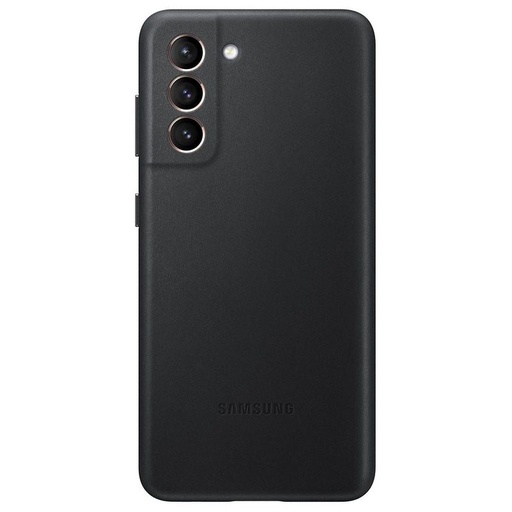 Samsung Galaxy S21+ Leather tok (Fekete)