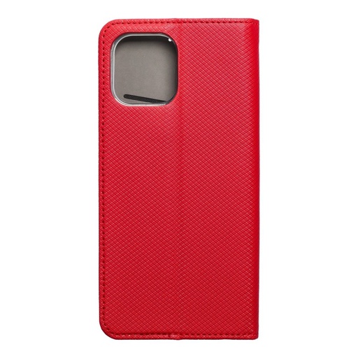 Apple iPhone 12 Pro Max smart magnet mágneses notesz tok, (Piros)