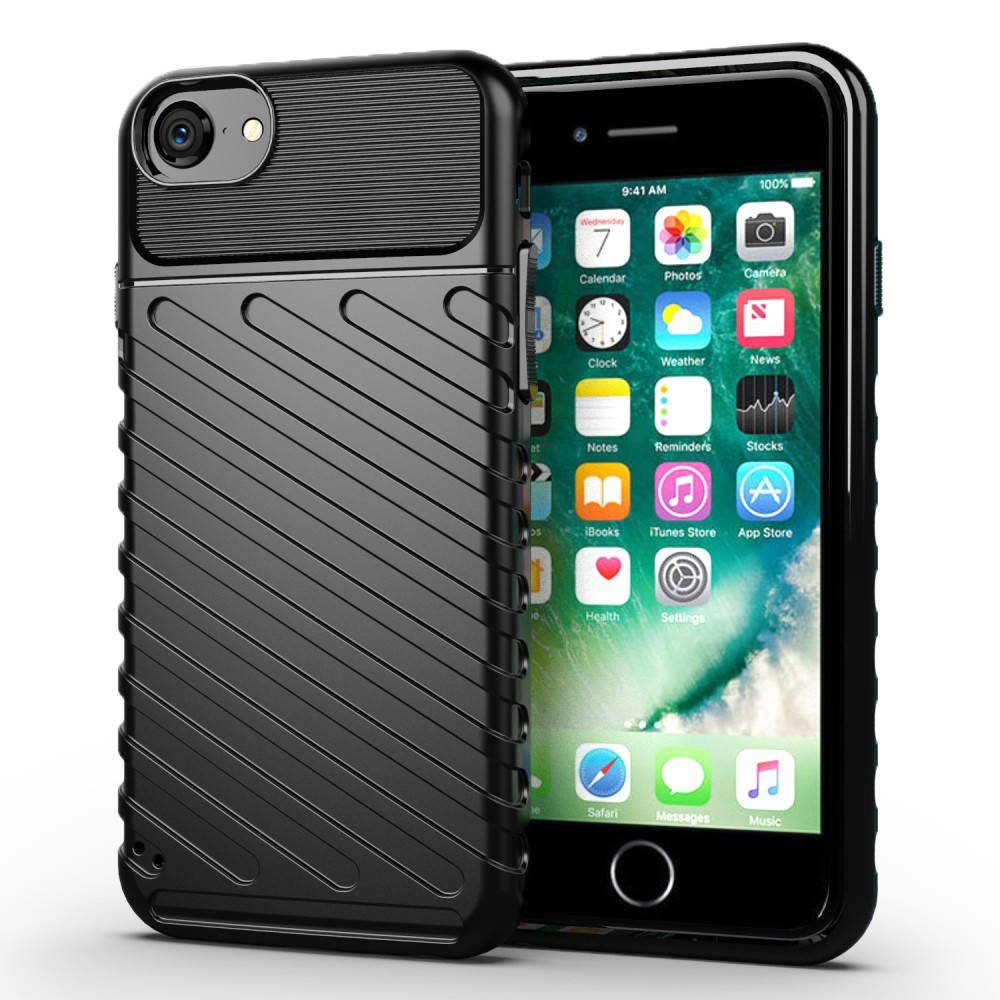 Apple iPhone 7/8/SE 2020/ SE 2022 thunder hátlap tok (Fekete)