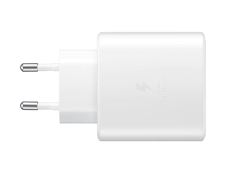 Samsung hálózati töltő USB-C kábellel 45W (Fehér)