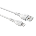 Borofone BX51 lightning kábel, 1M, 3A, fehér