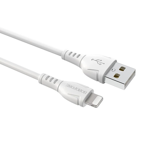 Borofone BX51 lightning kábel, 1M, 3A, fehér