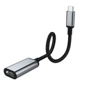 Hoco HB21 HDMI adapter, 4K 30Hz 3840*2160P, HDTV, 150mm, alumínium ötvözet, szürke