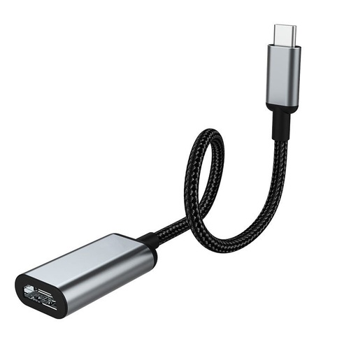 Hoco HB21 HDMI adapter, 4K 30Hz 3840*2160P, HDTV, 150mm, alumínium ötvözet, szürke