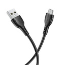 Borofone BX51 microUSB kábel, 1M, 3A, fekete