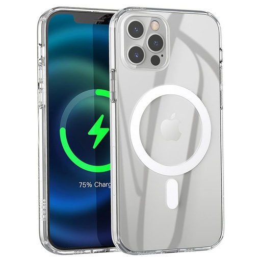 Apple iPhone 12/12 Pro Hoco Magsafe szilikon hátlap tok (Átlátszó)
