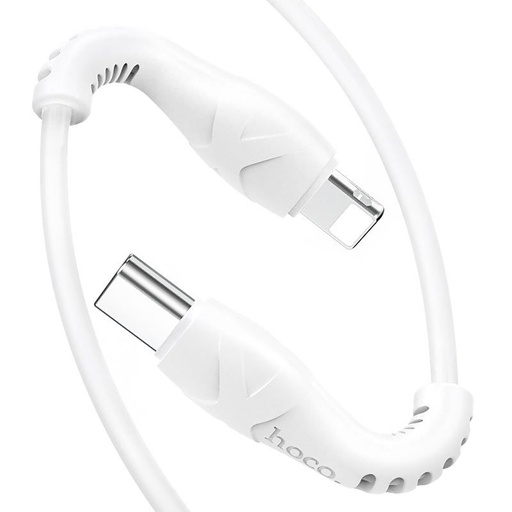 Hoco X55 lightning kábel (PD gyorstöltő), 1M, 3A, 20W, fehér