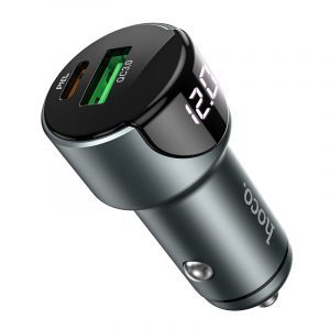 Hoco Z42 autós gyorstöltő (PD + QC töltés), QC3.0 18W, PD 20W, fekete