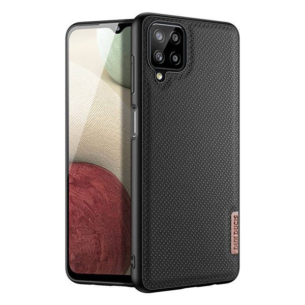 Samsung Galaxy A12 DUX DUCIS fino hátlap tok, (Fekete)