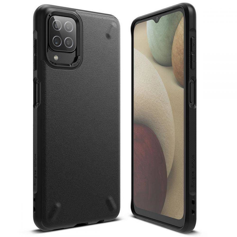 Samsung Galaxy A12 Ringke onyx ütésálló hátlap tok, (Fekete)
