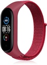 Xiaomi Mi Band 3/4/5/6 nylon szíj, bordó