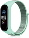 Xiaomi Mi Band 3/4/5/6 nylon szíj, menta