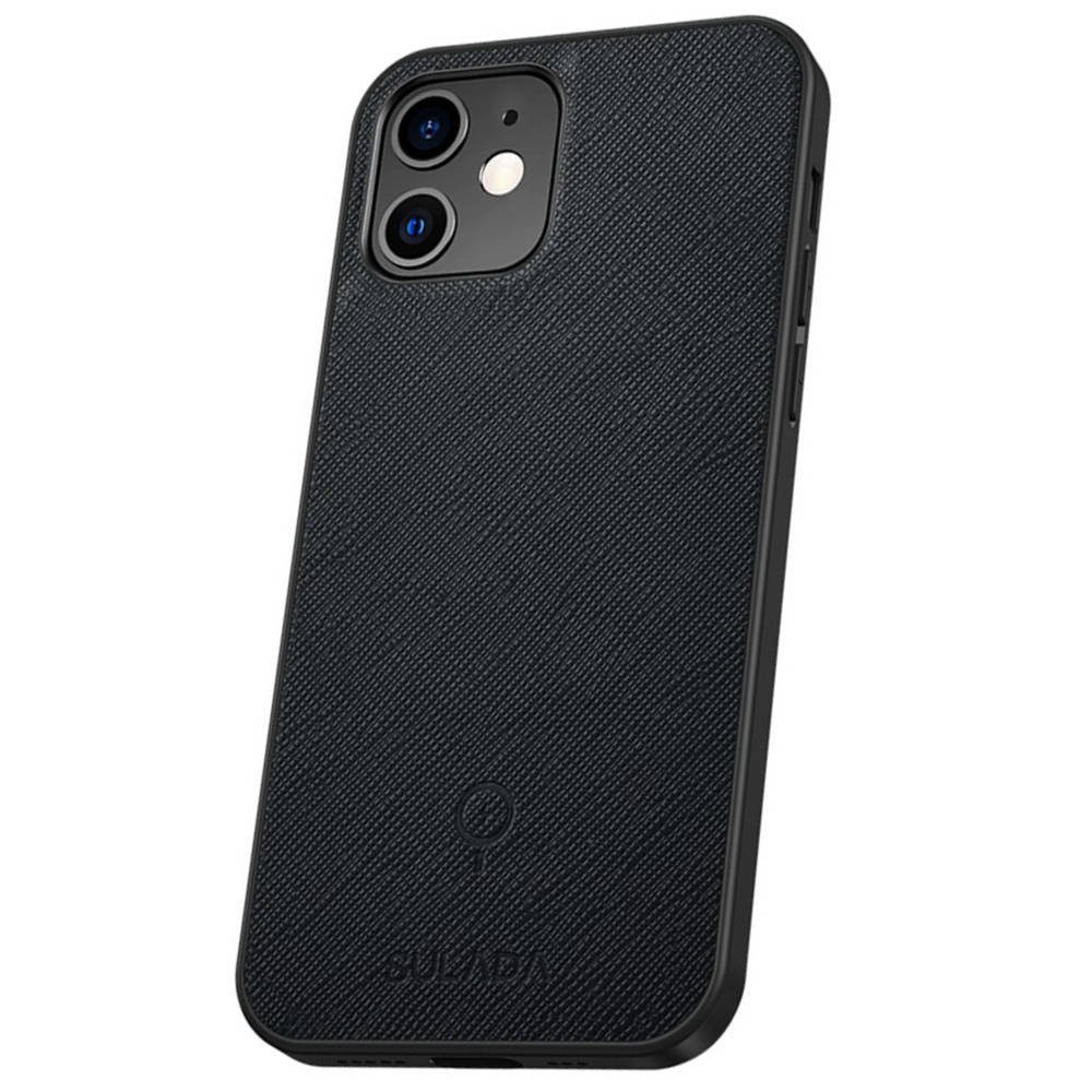 Apple iPhone 12 Mini SULADA mágneses hátlap tok, (Fekete)