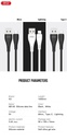 XO NB146 micro USB adatkábel (Fekete)