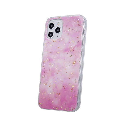 Apple iPhone 7 / iPhone 8 / iPhone SE 2020 / iPhone SE 2022 gold glam hátlap tok (Pink)